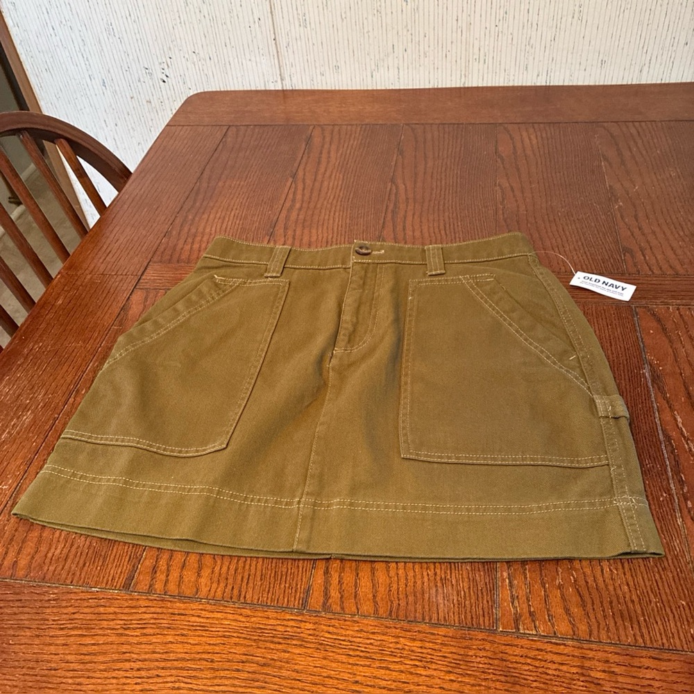 Old Navy A-Line Skirt Women’s 4 Waist 30 Olive Green NWT